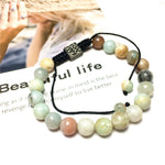 Amazonite Gemstone Beads Bracelet Handmade Round Beaded Bracelet