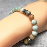 Amazonite Gemstone Beaded Adjustable Handmade Bracelet