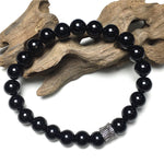 Black Onyx Gemstone Beaded Adjustable Handmade Bracelet