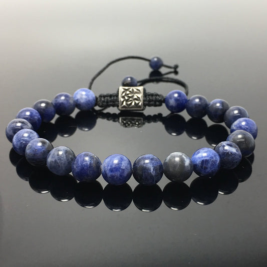 Sodalite Natural Gemstone Balance Energy Handmade Bracelet