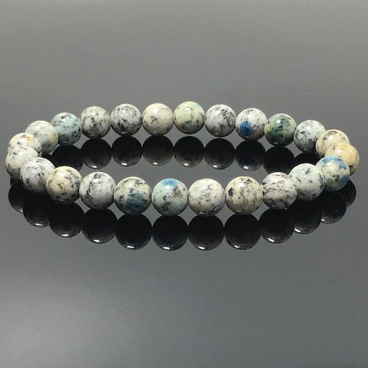 K2 Gemstone Crystal Healing Stretch Beads Bracelet