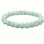 Green Anglite Natural Gemstone Crystal Healing Stretch Beads Bracelet