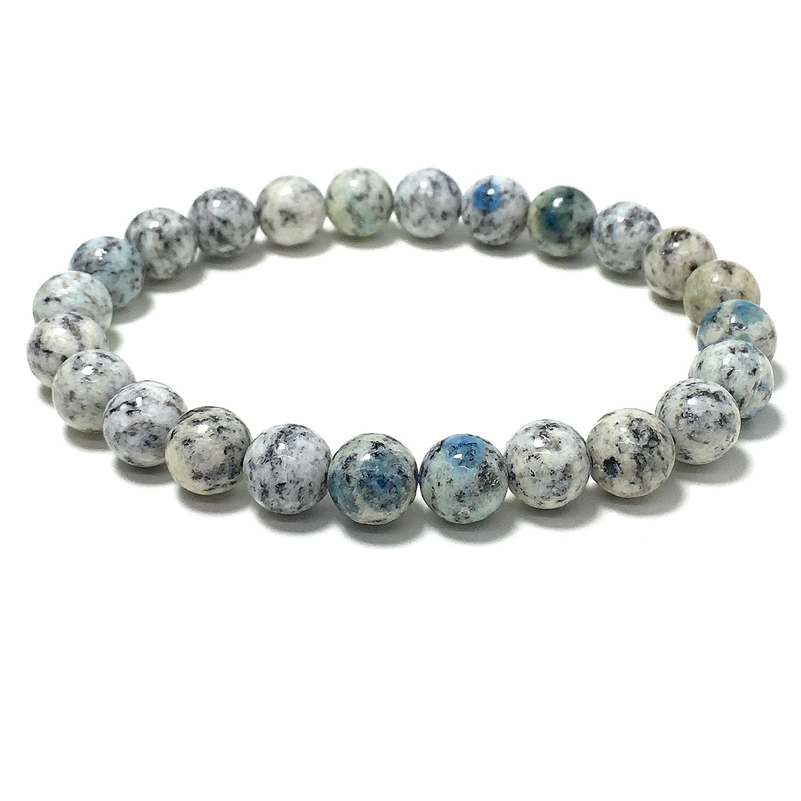K2 Gemstone Crystal Healing Stretch Beads Bracelet
