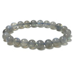 Labradorite Natural Gemstone Crystal Healing Stretch Beads Bracelet