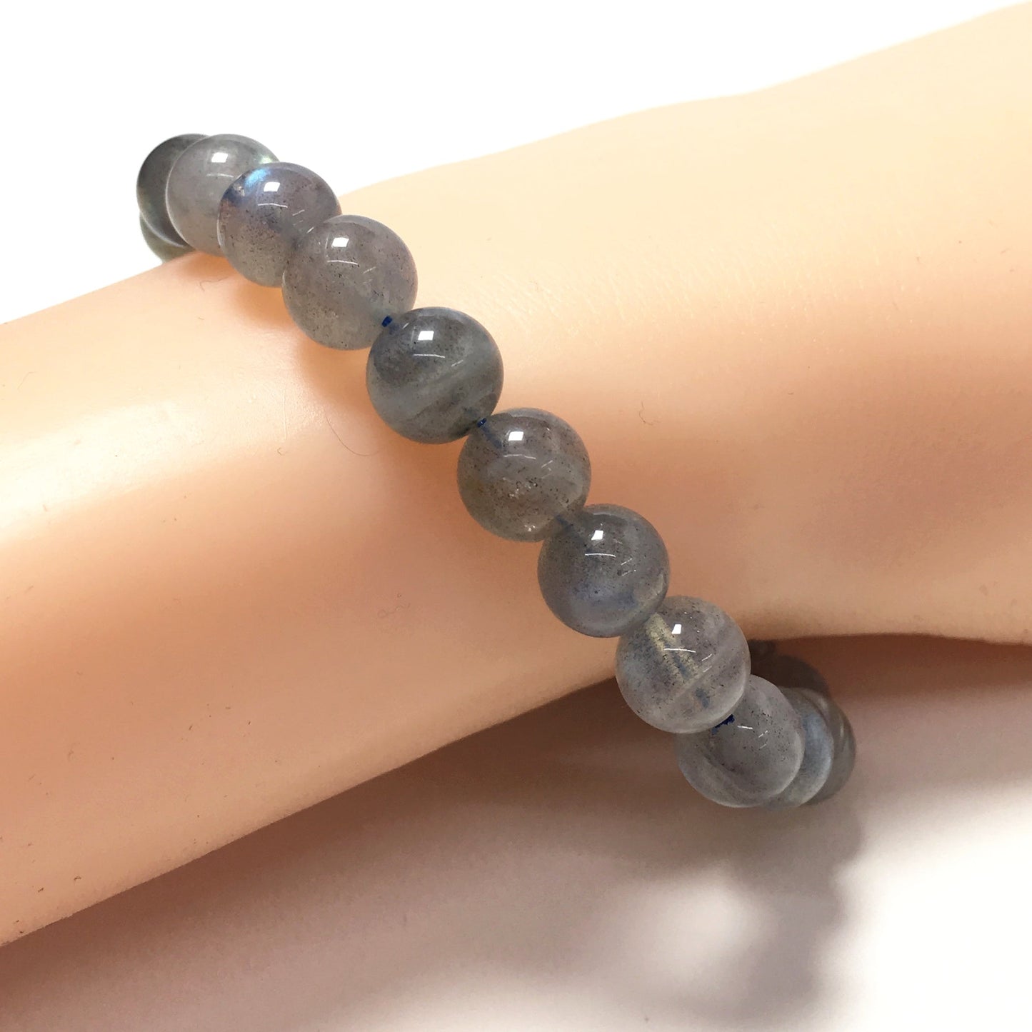 Labradorite Natural Gemstone Crystal Healing Stretch Beads Bracelet