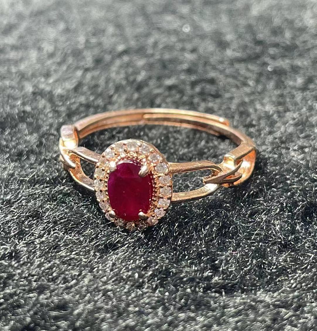 S925 Silver Ruby Ring WB-R079