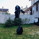 Halloween Ghostface Scream Scarecrow Garden Decoration Hanging Scary Creative Yard Art Hanging Scary Scream Ghost Halloween Deco