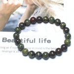Natural Dragon Blood Stone Beads Handmade Stretchy Bracelet
