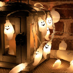 Led Halloween String Lights Pumpkin Bat Skull Light Horror Halloween Hanging Decoration For Home Party Supplies