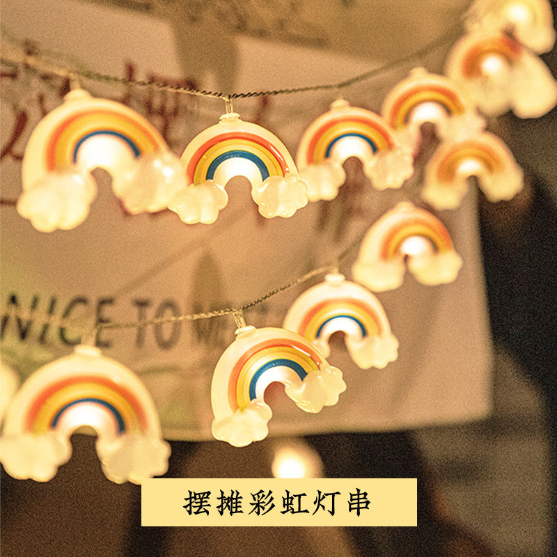 Automobile decorative light Rainbow cloud LED color light string