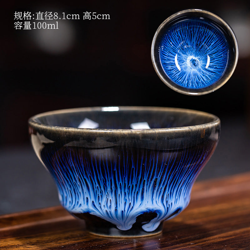 New Personalized Ceramic Tianmu Kiln Color Tea Bowl Chinese Style