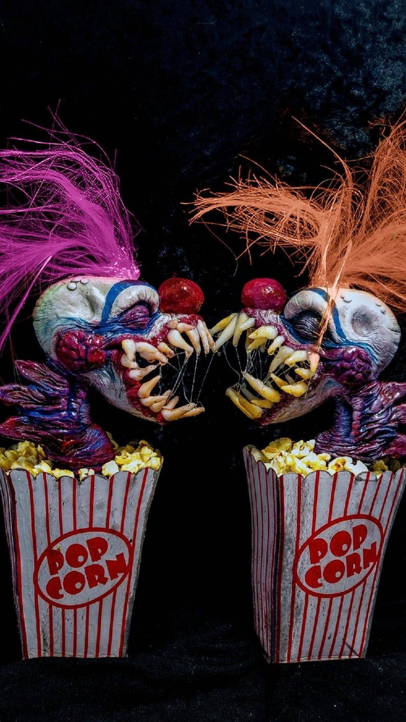 Popcorn Clown Sculpture Is A Killer In Space
