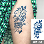Semi-Permanent Temporary Tattoo Sticker for Men Boys Long-Lasting 1-2 Weeks Waterproof Realistic Body Arrow Tattoo Stickers