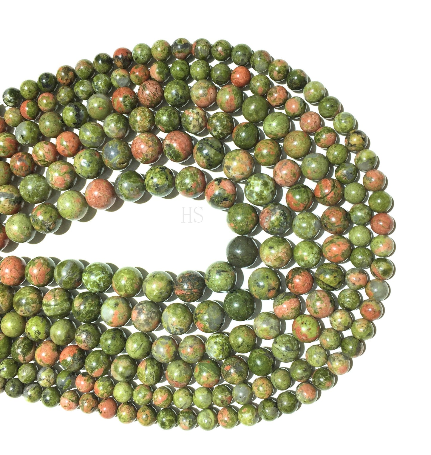 Unakite Jasper Beads Natural Stone Healing Gemstone Loose Bead  for DIY Jewelry Making AAA Quality 6mm 8mm 10mm 12mm